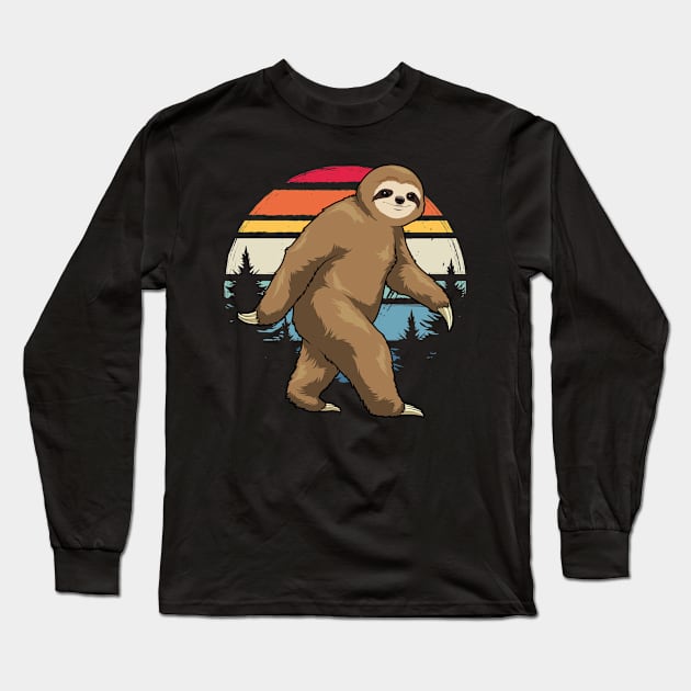 The Chilled-Out Cryptid Long Sleeve T-Shirt by GoshWow 